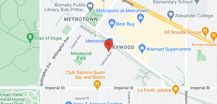 map of 6465 TELFORD AVENUE